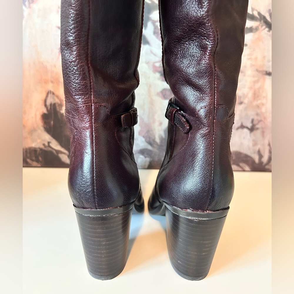 New Naturalizer Women's Leather Boots in Wine Color- Size 6- New without box - Picture 6 of 11